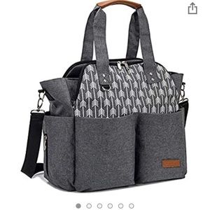 Lekebaby Large Diaper Tote Bag